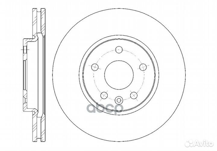 Диск тормозной вентилируемый G-brake GR-21035