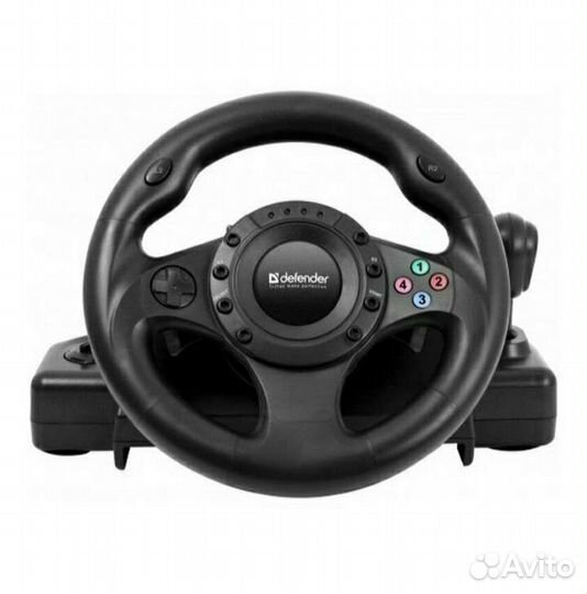 Руль игровой Defender Forsage Drift GT, черный