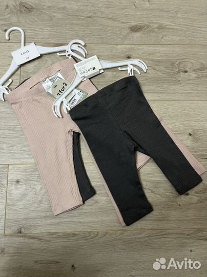 Лосины 2шт набор h&m новое 68р
