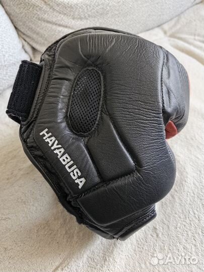 Боксерский шлем hayabusa T3 черно-красный