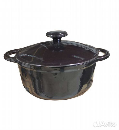 Чугунная кастрюля 2,5 л эмалированная