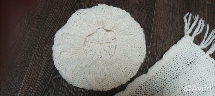 Берет женский шерсть + шарф