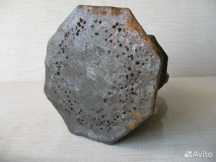 Гиря старинная пудовая чугунная 16 кг