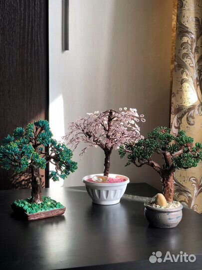 Деревья из бисера