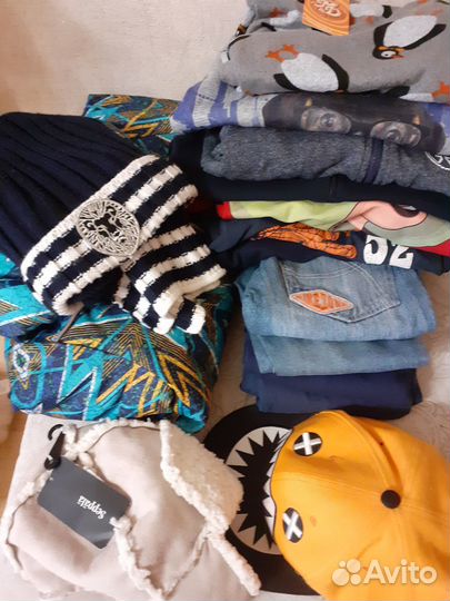 Пакет одежды для мальчика р.110-122