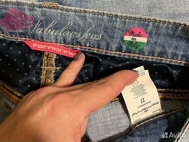 Джинсы женские 25 26 (италия)