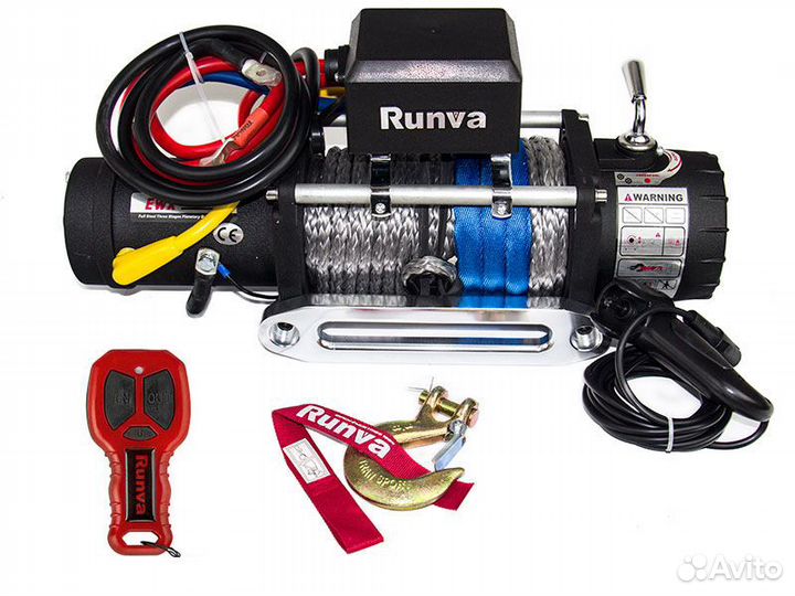 Лебёдка Runva EWX 12000 SR с синтетическим тросом