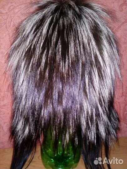 Шикарная шапка из натуральной чернобурки