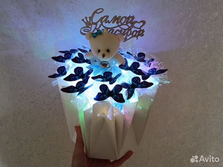 Готовый букет из бабочек