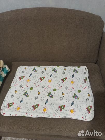 Плед детский и матрас в коляску