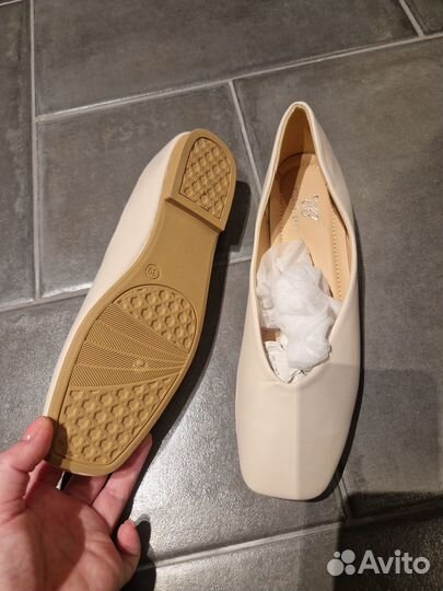 Балетки натуральная кожа 39