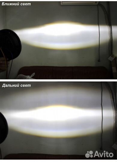 Линза 7 дюймов LED черная