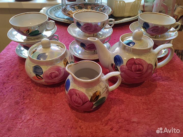 Чайный сервиз Свадебный (Агашки) 1994 г. Дулево