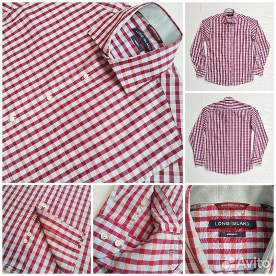 Рубашки брендовые 48 размер, 100% хлопок