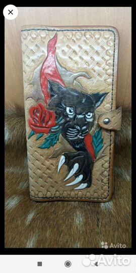 Клатч женский из кожи