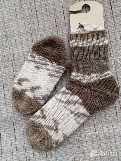 Носки шерстяные ручная вязка