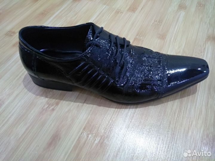 Туфли мужские кожа/лак