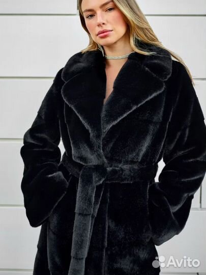Шуба женская искуственная под норку