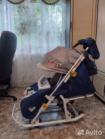 Коляска санки