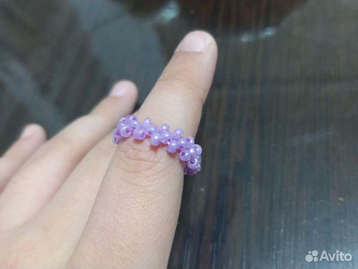 Кольцо из бисера