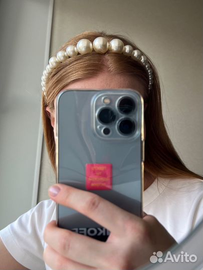 Ободок жемчужный новый