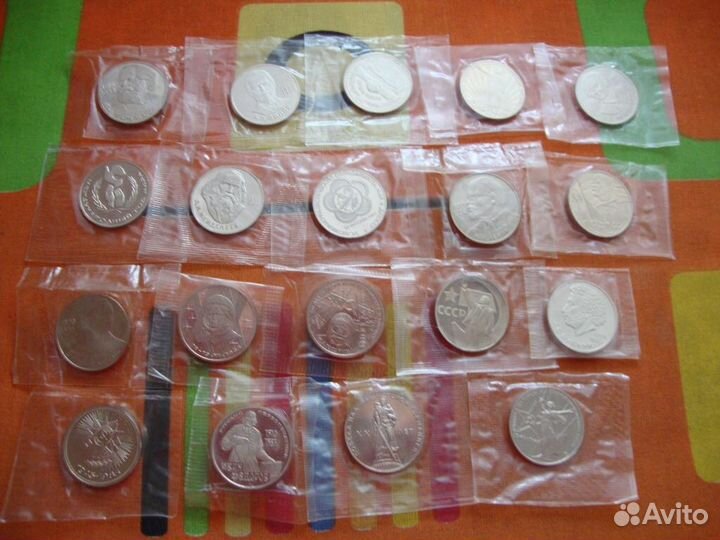 Юбил мон СССР 19шт Новоделы Пруф (есть староделы P