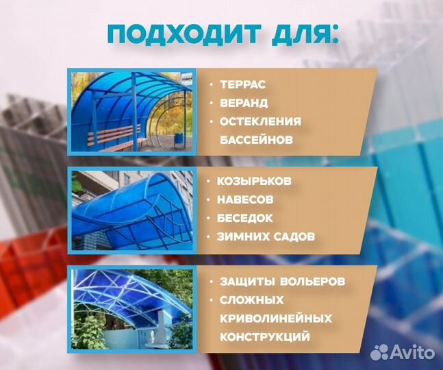 Сотовый поликарбонат Skyglass Желтый