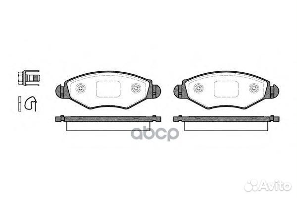Колодки тормозные дисковые 264320 Road house