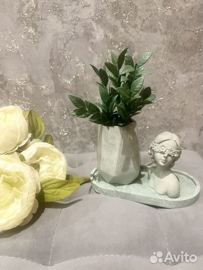 Изделия из гипса и свечи ручной работы