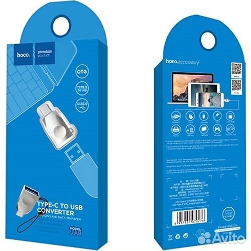 Хаб-переходник Type-c / USB OTG на MacBook hoco