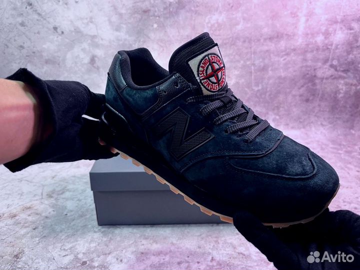 Кроссовки New Balance 574 Stone Island стильные