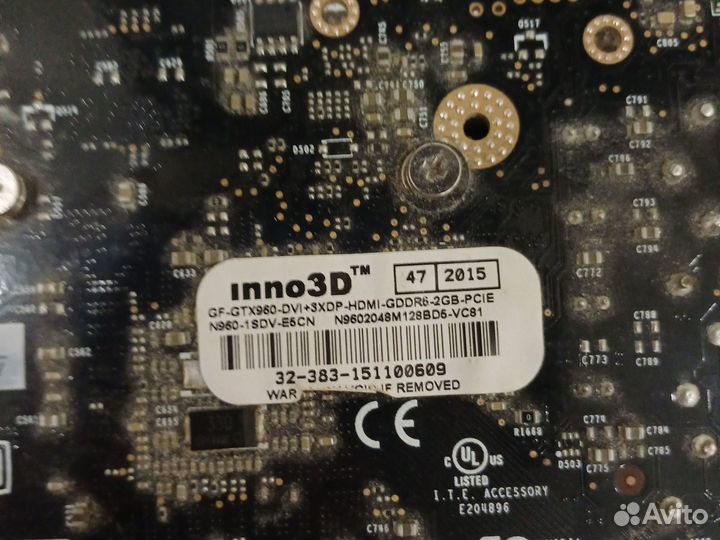 Видеокарта gtx960 2gb