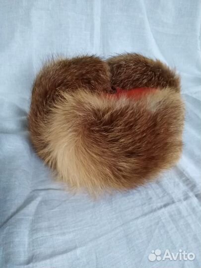 Шапка ушанка лисья