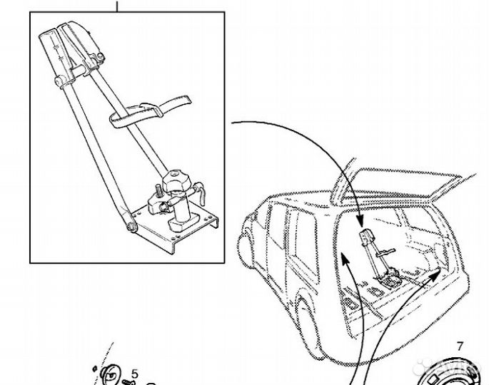 Кронштейн крепления велосипеда