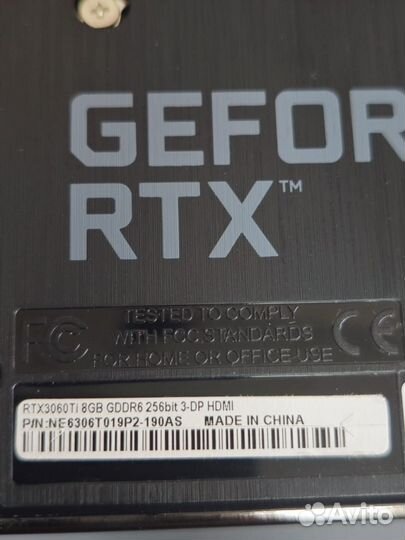 Видеокарта Palit RTX 3060 Ti 8 Gb