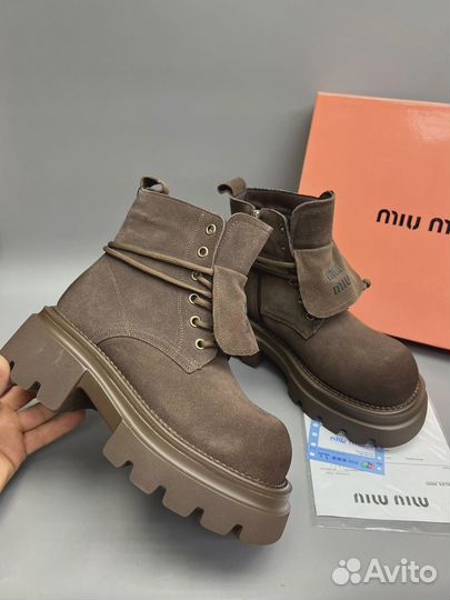 Ботинки полуботинки Miu Miu зимние