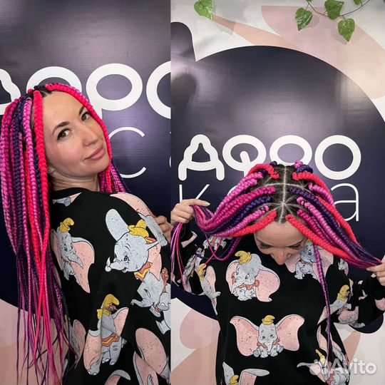 Плетение Д.Е. комплектов - косы, дреды, локоны