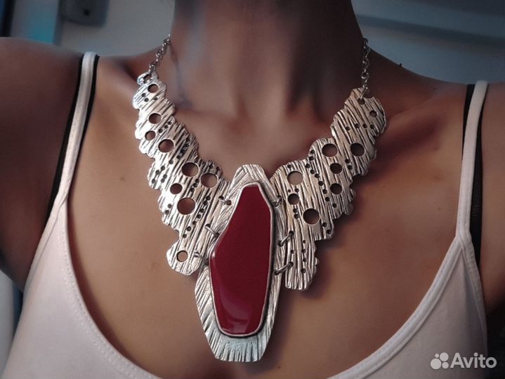 Трайбл колье пламя этно ретро готика
