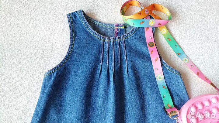 Джинсовый сарафан платье р.98 Gloria Jeans