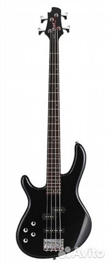 Бас-гитара, леворукая, черная, Cort. новая