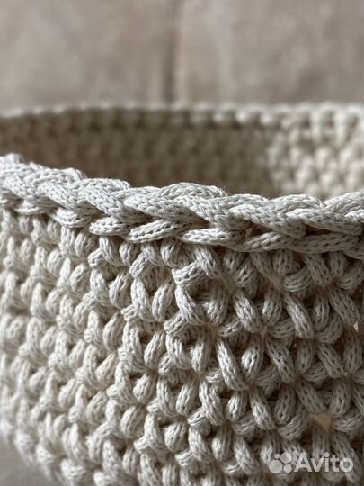 Корзина из хлопкового шнура