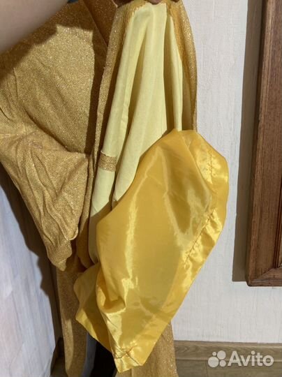 Винтажные золотые брюки кюлоты 44-46