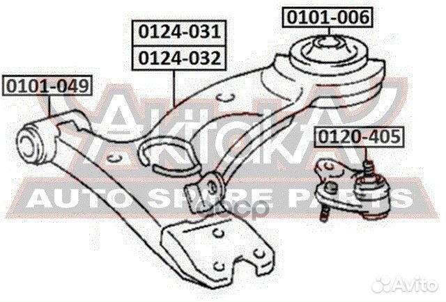 Сайлентблок переднего рычага задний toyota cald