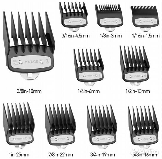 Насадки для машинки стрижки волос 6 размеров