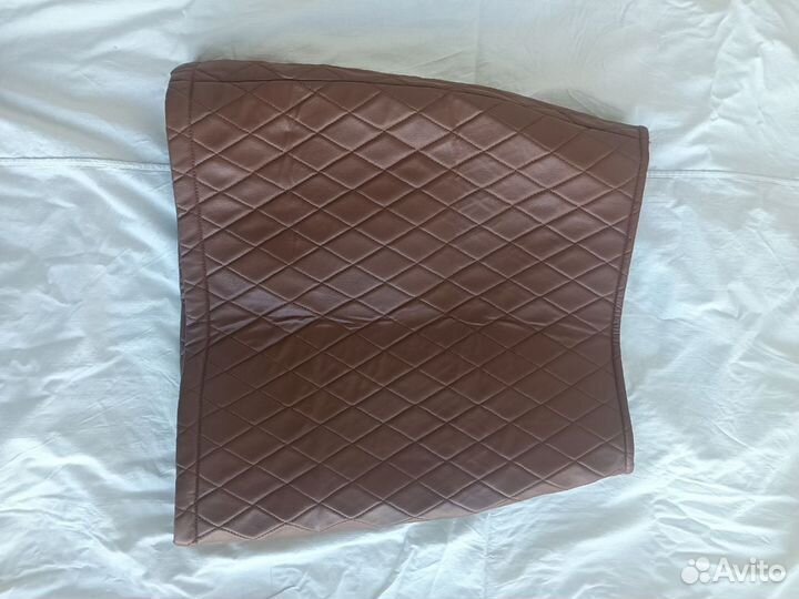 Юбка из экокожи