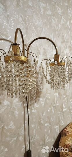 Люстра, светильники-бра