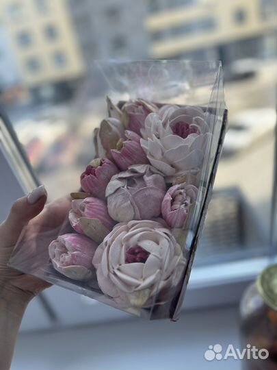 Букет из зефира, зефир, подарок