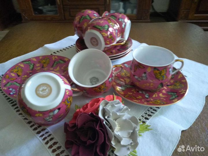 Кофейный сервиз ГДР. Англия, чайный Дулево