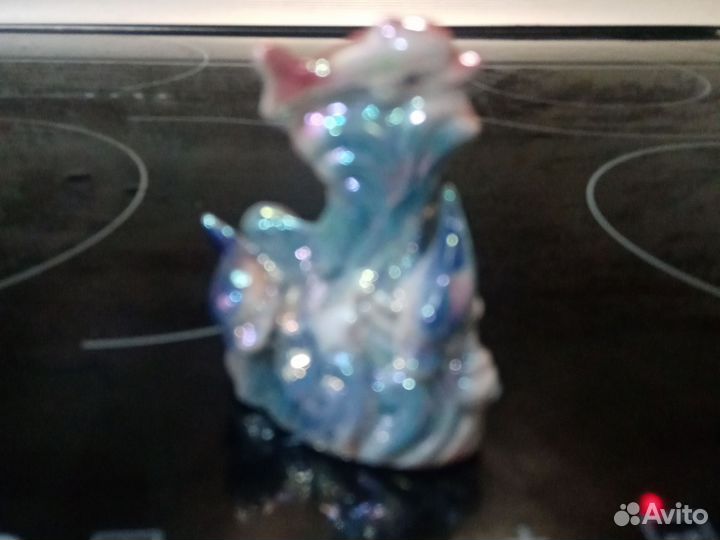 Статуэтка фарфор СССР гжель. Дельфины