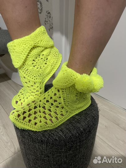 Сапожки крючком